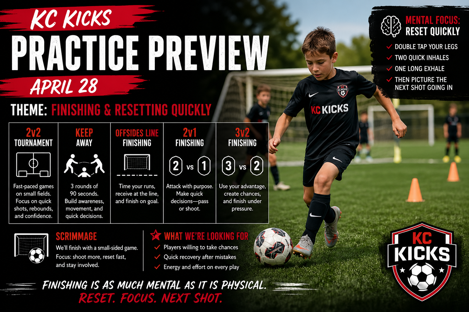 ⚽ KC Kicks Practice Preview – April 28